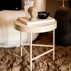 Travertine Sidebord - Cashmere