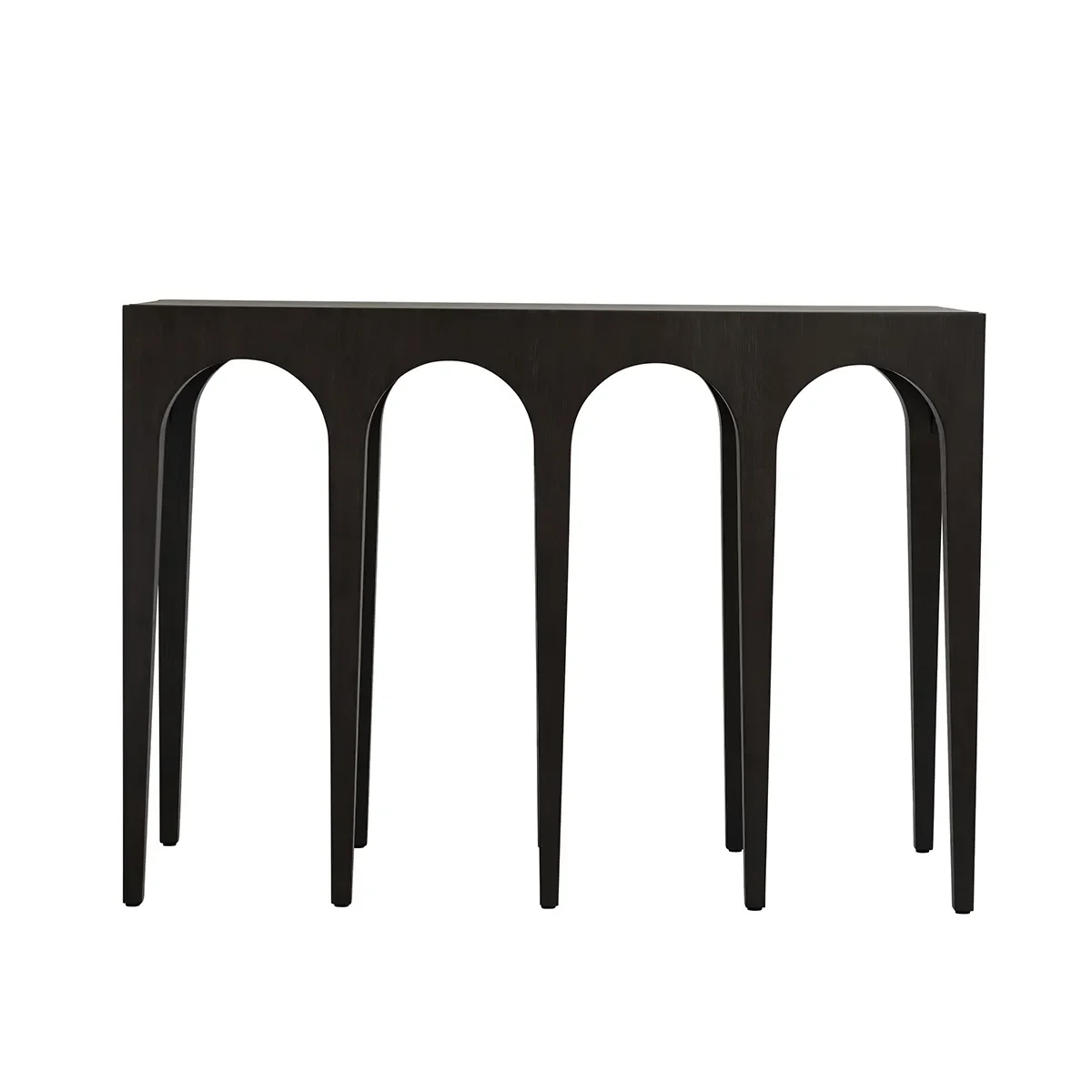 Bow konsollbord, stort – Coffee Black Oak