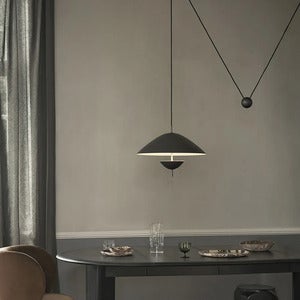 Lod Pendellampe Blackened Iron