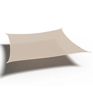 Coolfit solseil firkantet 500x500cm off-white
