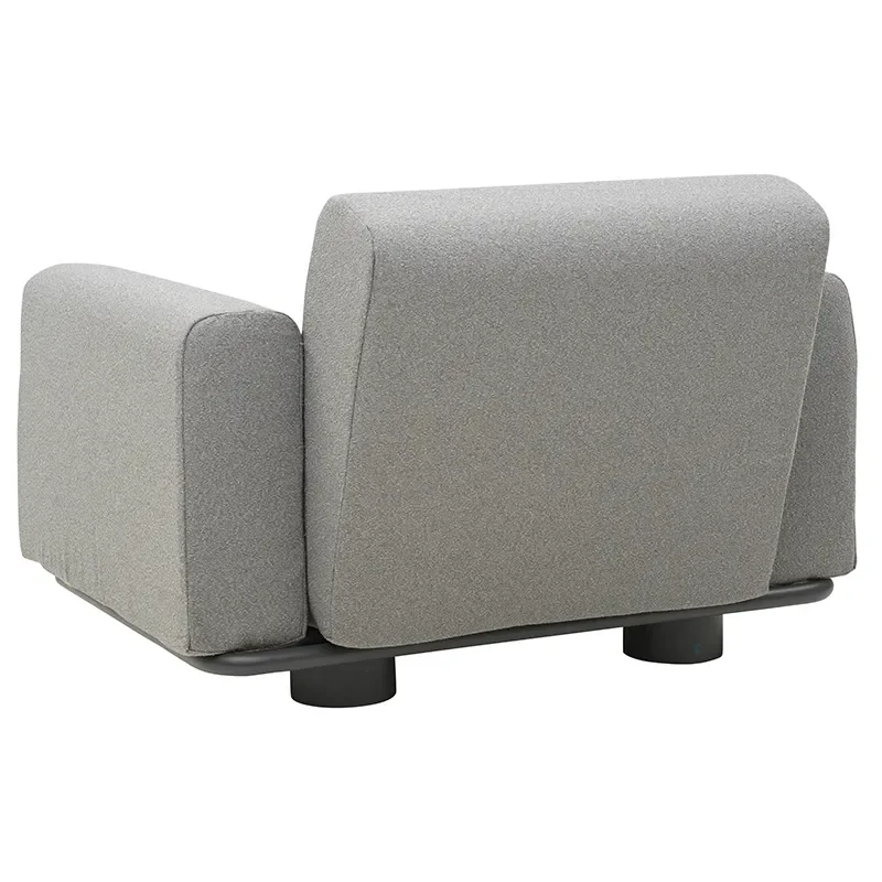 Bolster lenestol Antracit / Teddy Grey
