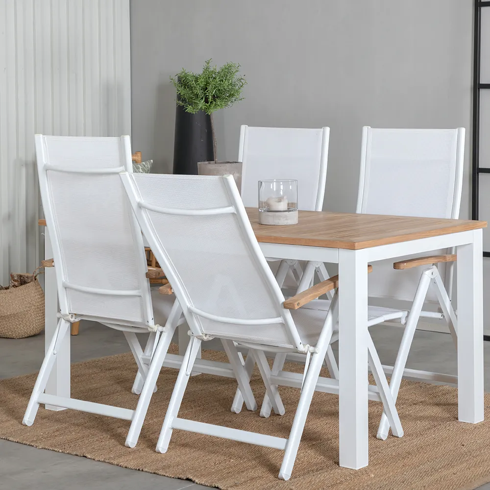 Panama Posisjoneringsstol Hvit 2-pakning