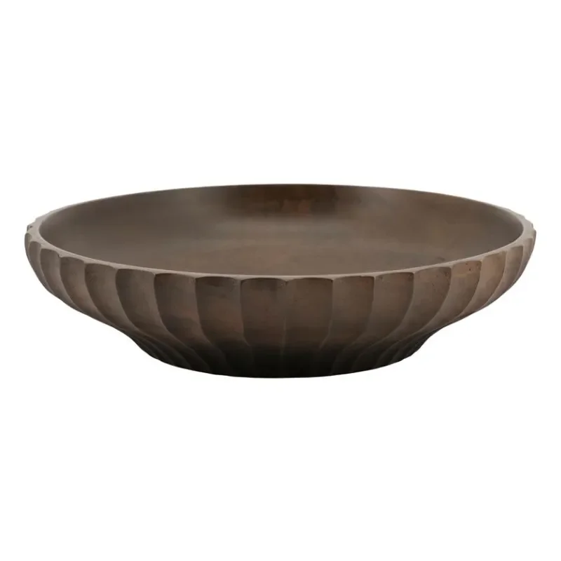 By-Boo, Yori large Skål 25x25x6 cm Mangotre dark brown