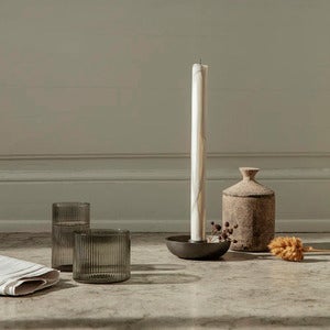 Ripple Lavt glass 4-pakning - Smoked Grey