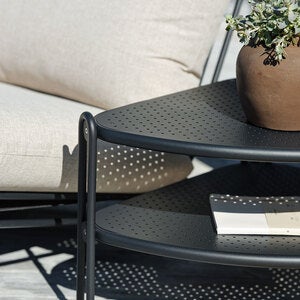 Blixt salongbord 60 x 60 cm svart Brafab