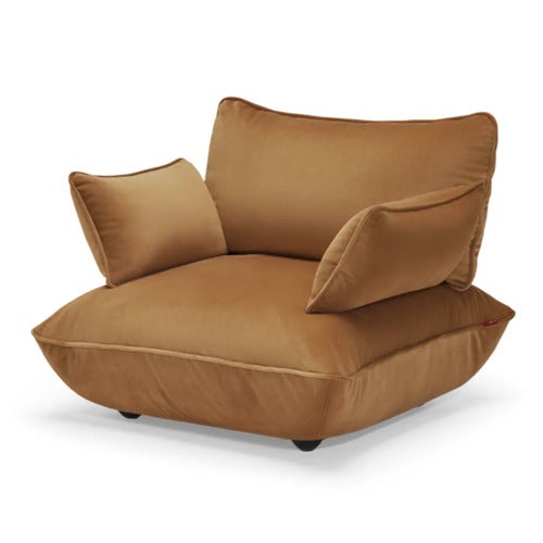 Sumo Loveseat Velvet Recycled Almond