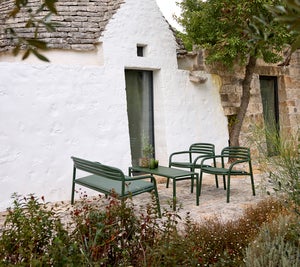 Bliss lenestol, stabelbar Dark green, aluminium