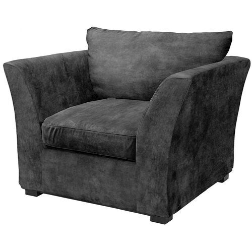 Stafford lenestol Velvet Dark Grey Artwood