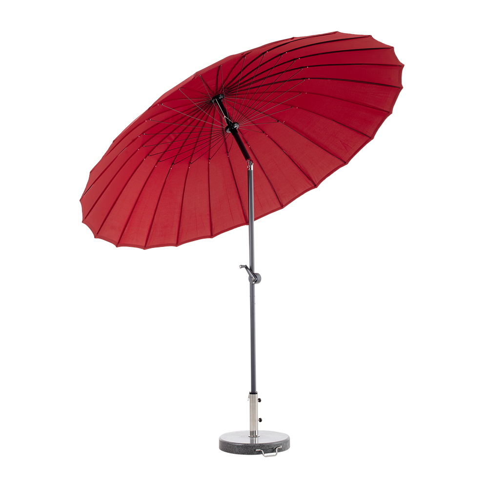 SHANGHAI Ø270 cm Antrasitt/rød