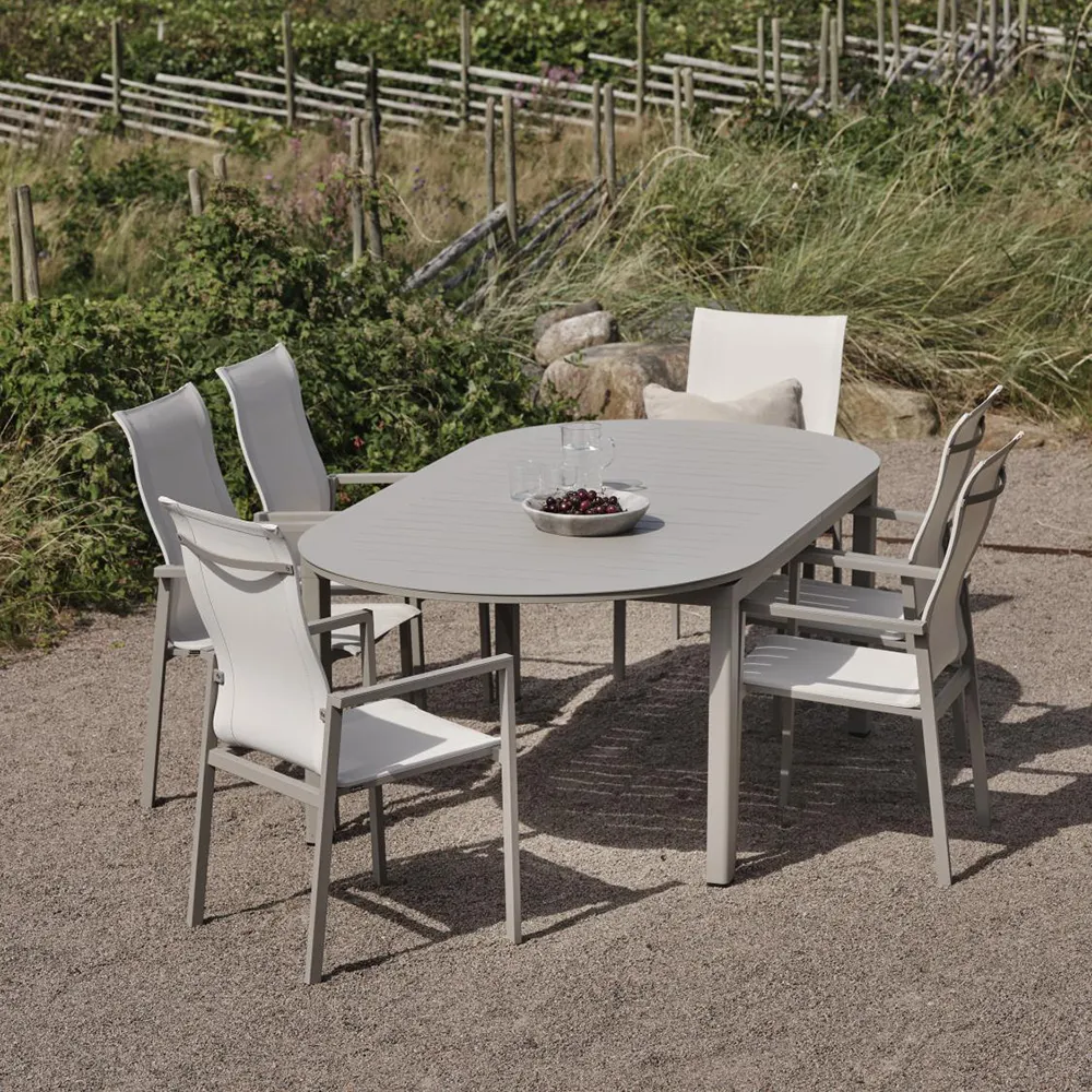 Lomma spisebord 110x220-280 cm elipse Khaki