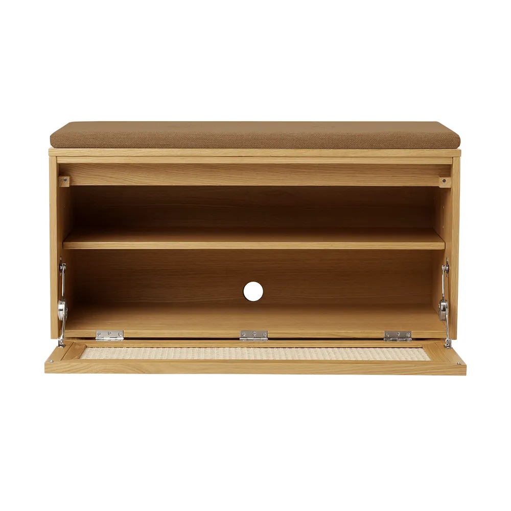 Oppbevaringsbenk Hideaway Cane – Sugar Brown