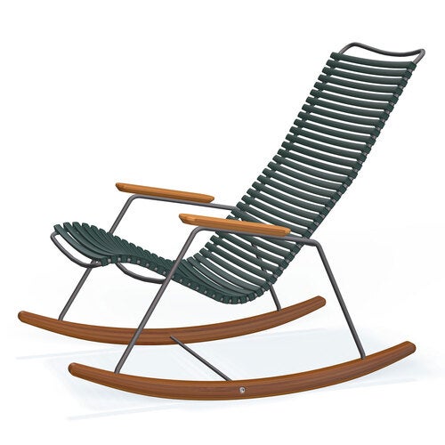 Click gyngestol furu grønn/grå bambus