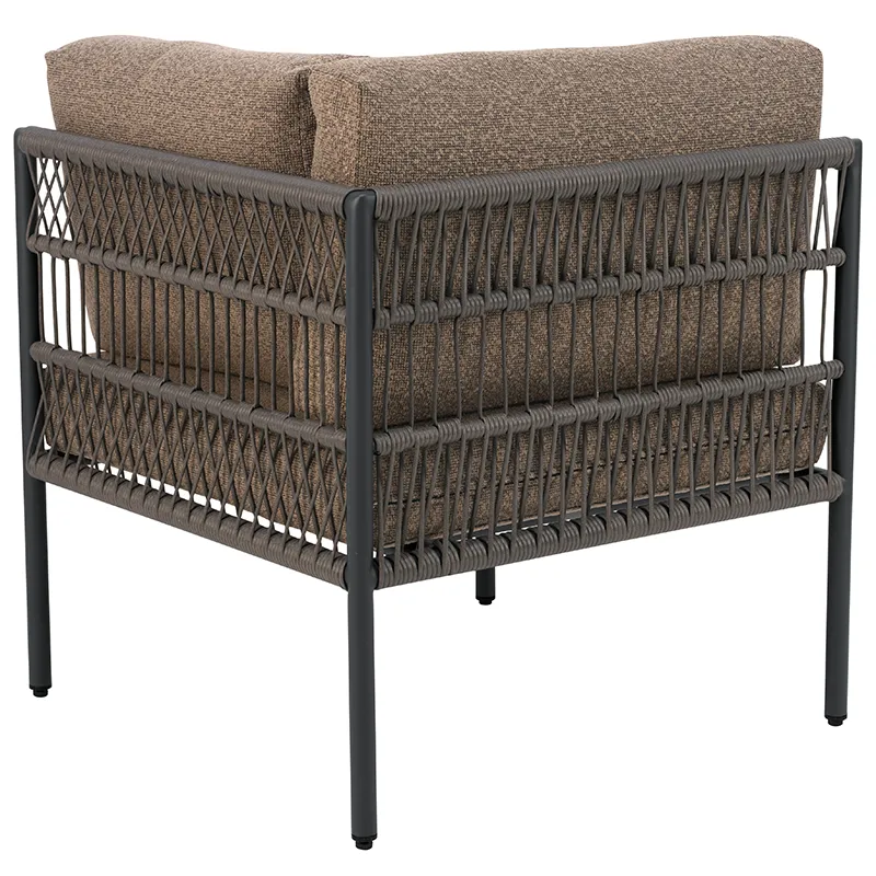 Reno hjørnestykke Svart / Raw Peanut