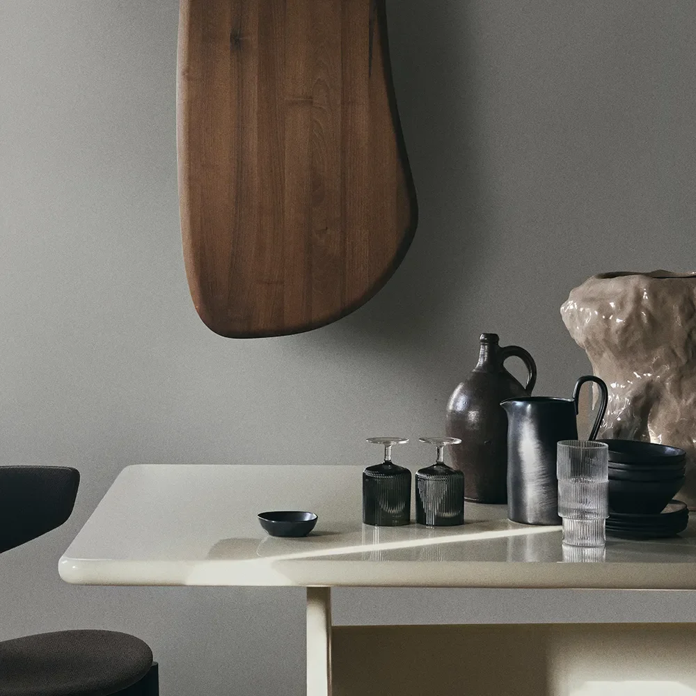 Ripple Vinglass 2-pakning - Smoked Grey