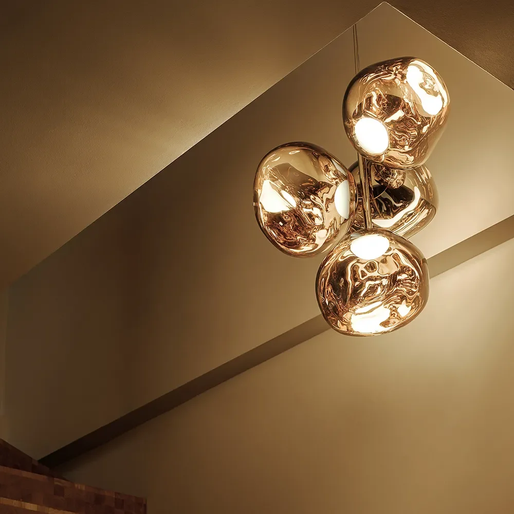 Melt Chandelier Mini Gold LED