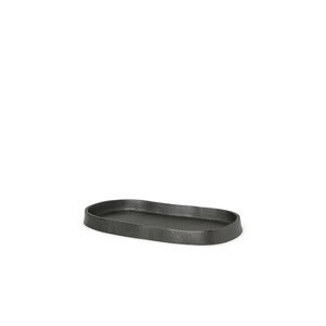 Yama Tray - Oval - Blackened Aluminium