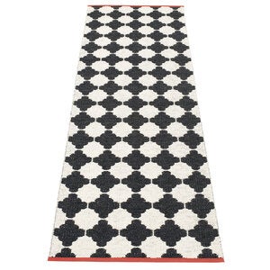 Marre matte 70x225 cm black / vanilla coral stripe 