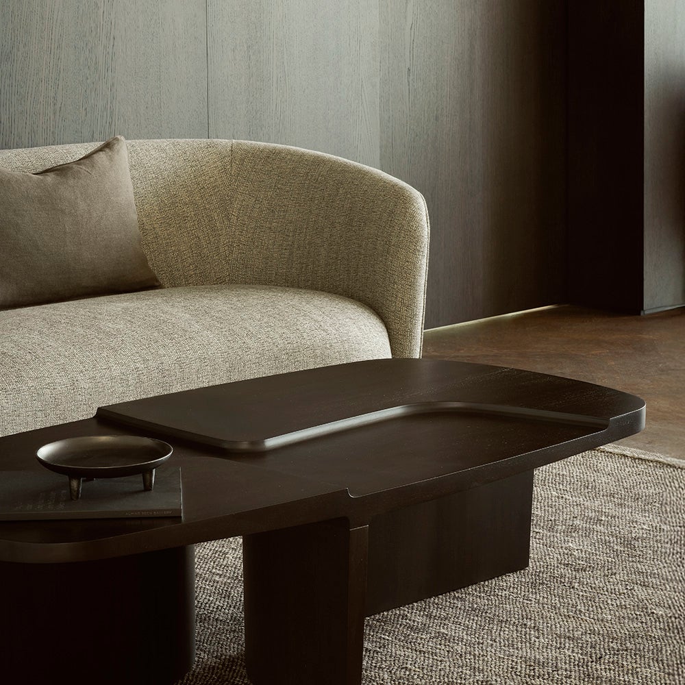 Brutalist salongbord mahogni 143x75 cm