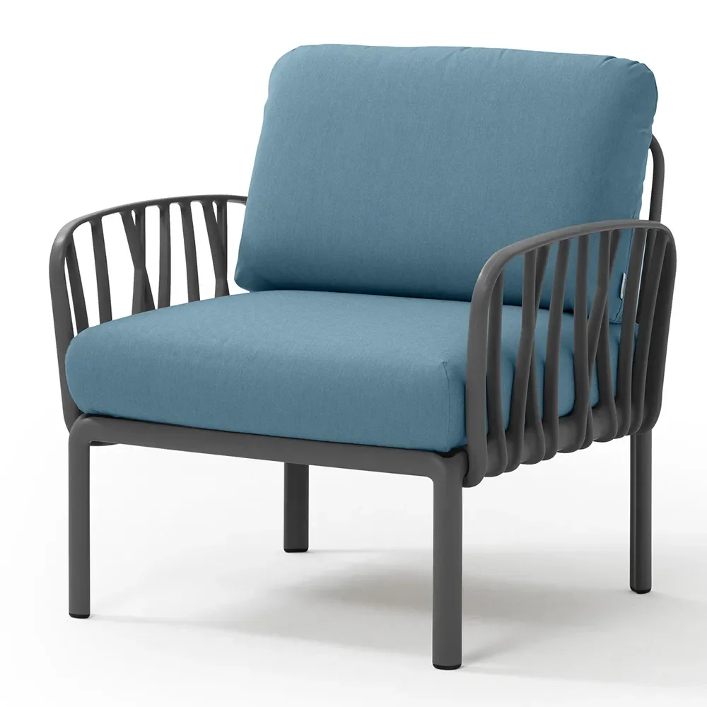 Komodo lenestol Anthracite - Adriatic Sunbrella