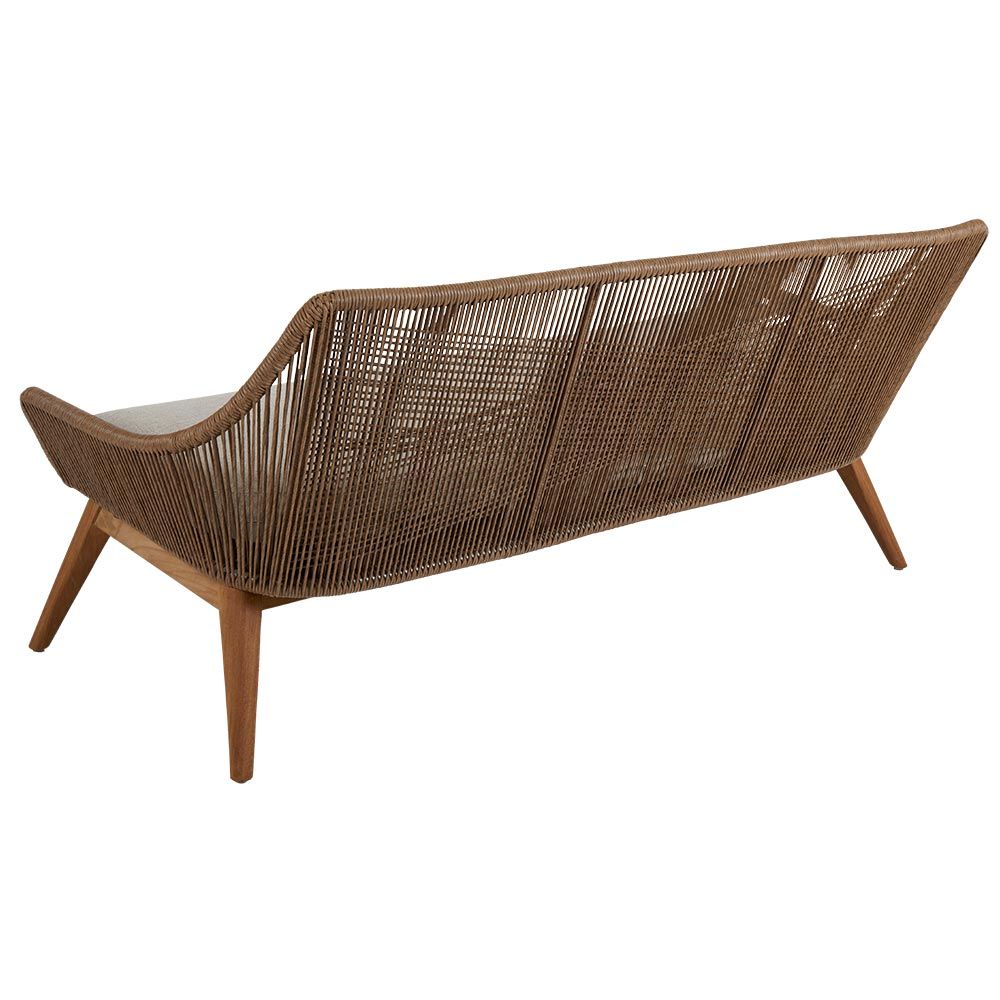 Hassel sofa i teak/kunstrotting Brafab