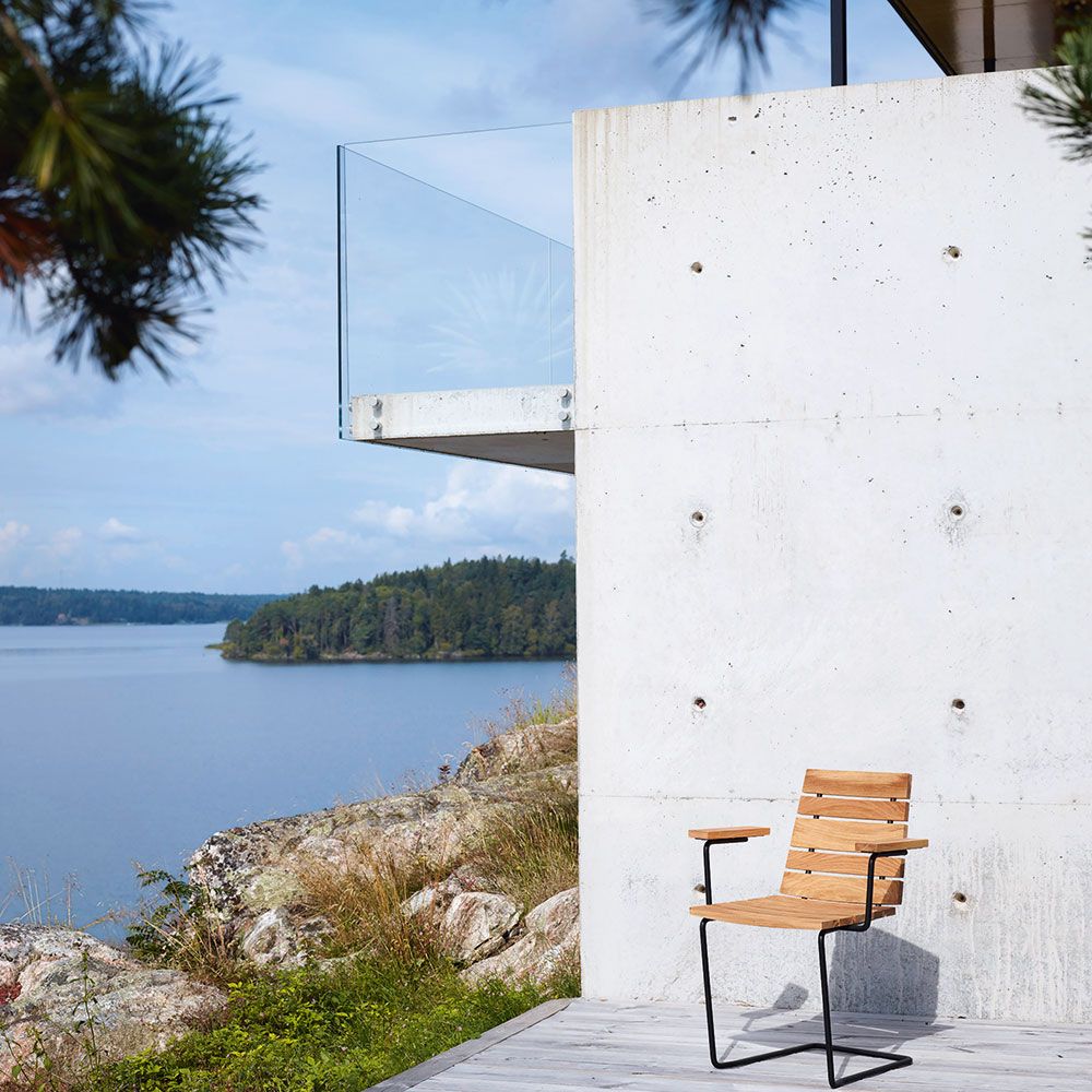 Skargaarden Grinda karmstol svart/teak