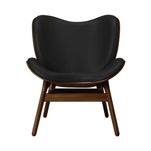 A Conversation Piece Lounge stol Dark Oak/Hope Leather Black