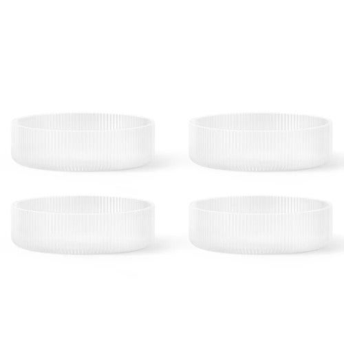 Ripple Serveringsskål 4-pakning - Frosted