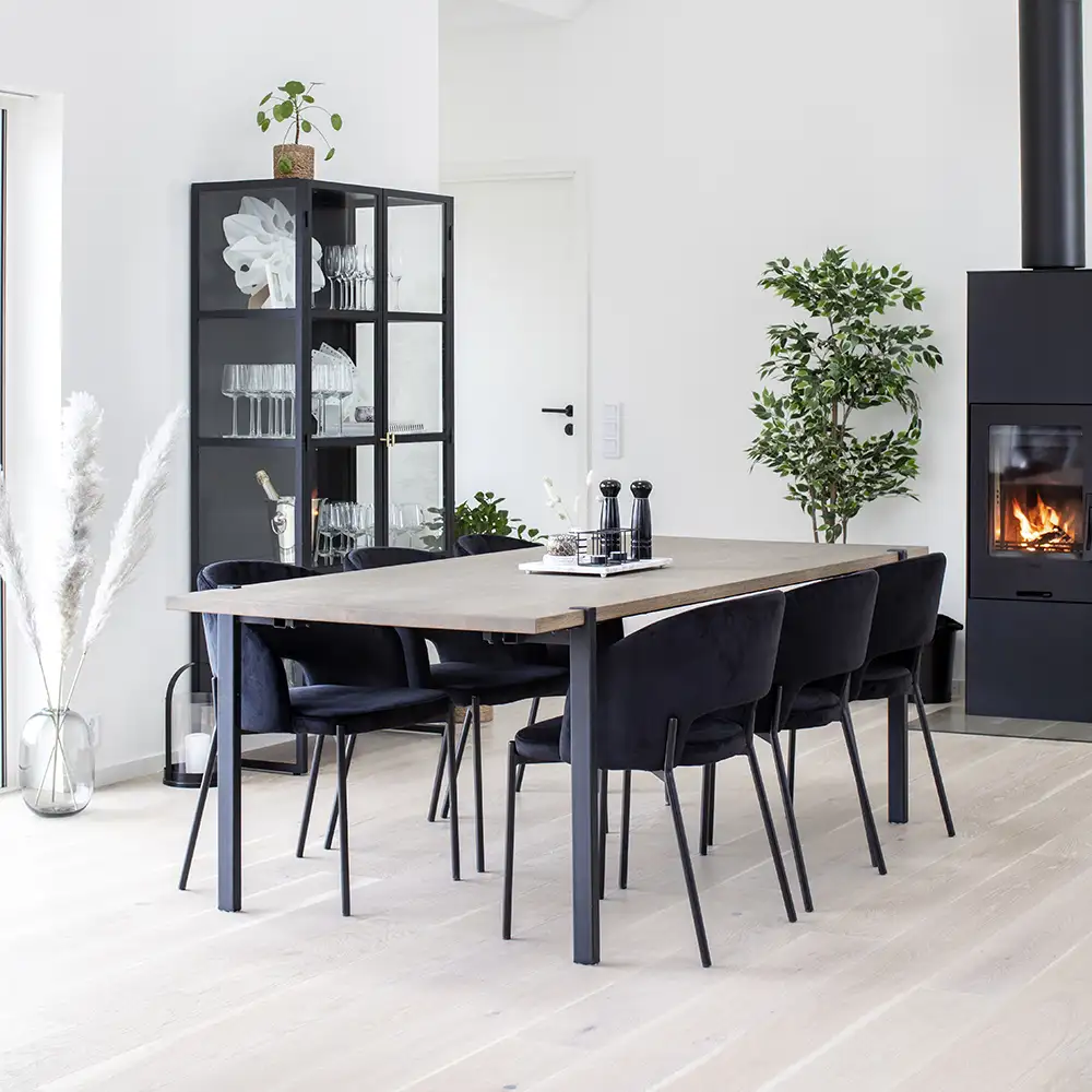 Gap Spisestol svart 2-pakning