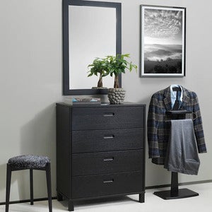 Leon kommode svartbeiset ask