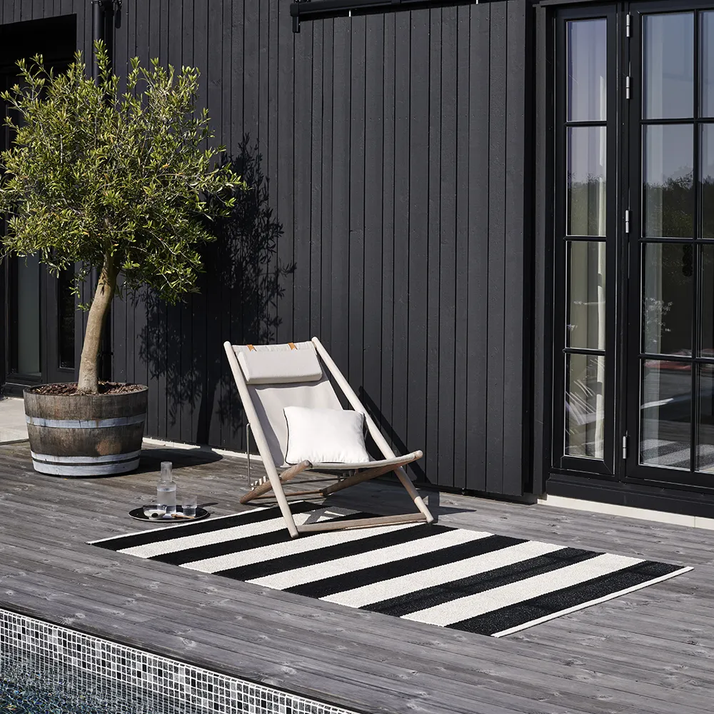 Bob teppe Black/Vanilla 70 x 150 cm