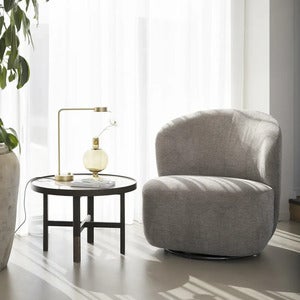 Roselawn svingbar lenestol beige