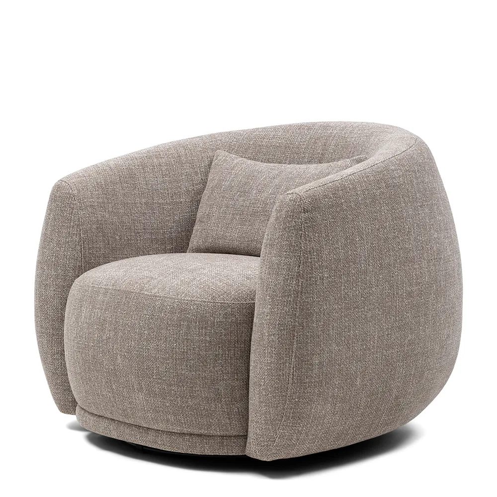 Roterende lenestol Leonardo Bright Taupe