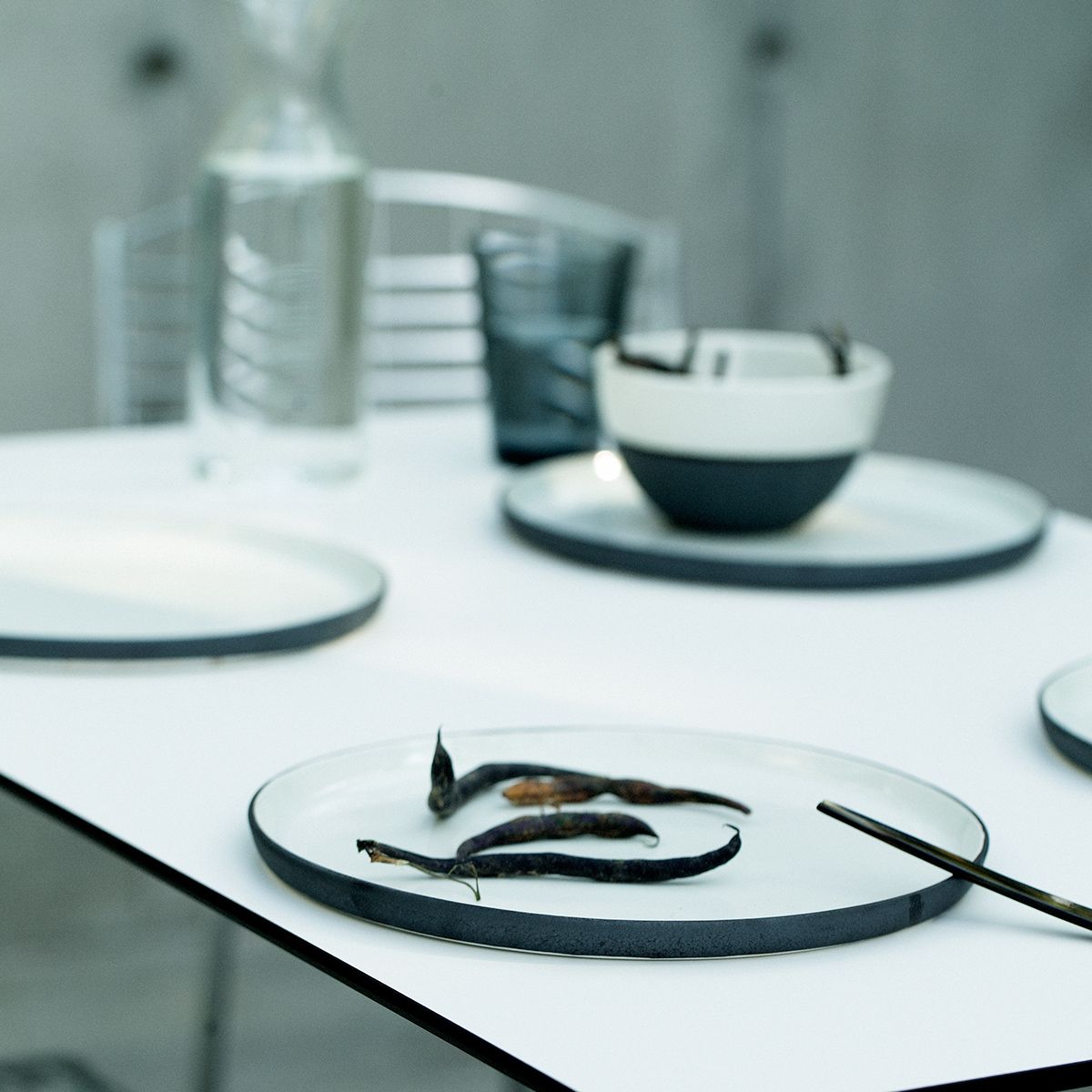 High Tech spisegruppe Grythyttan Stålmöbler