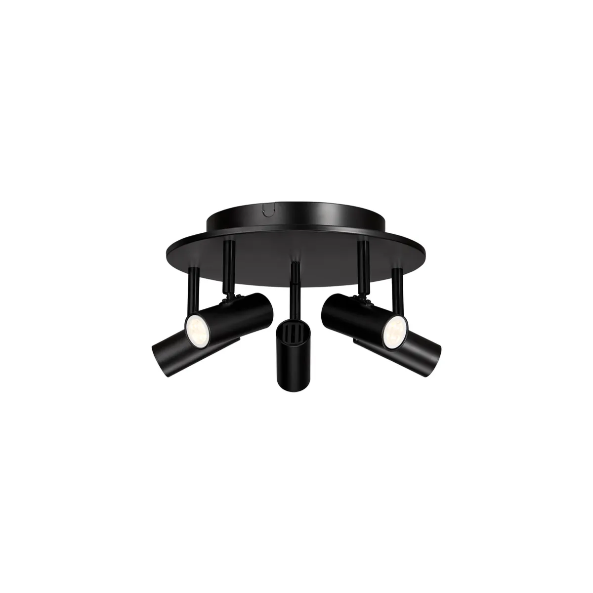 Cato spotlight 5-spot metall matt svart