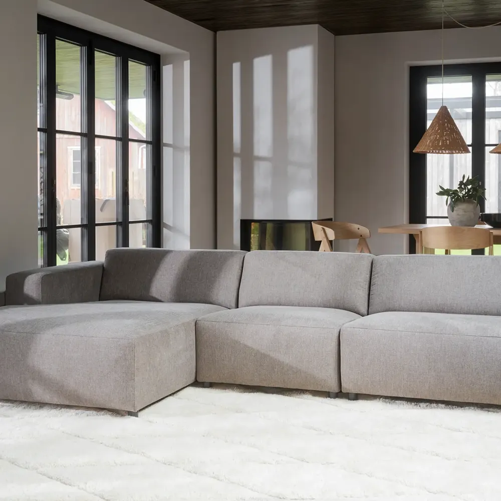 Willard sofa 4-seter sofa chaiselong venstre stoff Brenda beige
