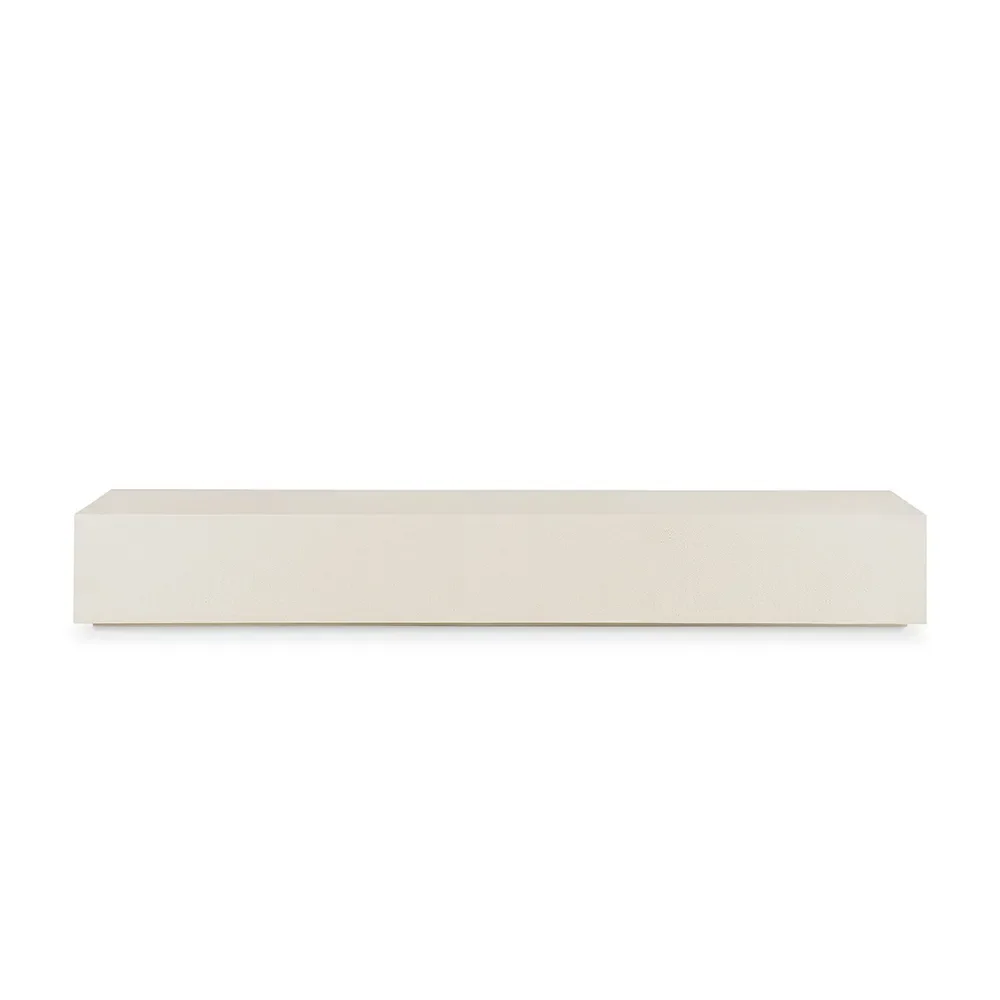 Elements gulvhylle/benk - Off White 220x45x30 cm
