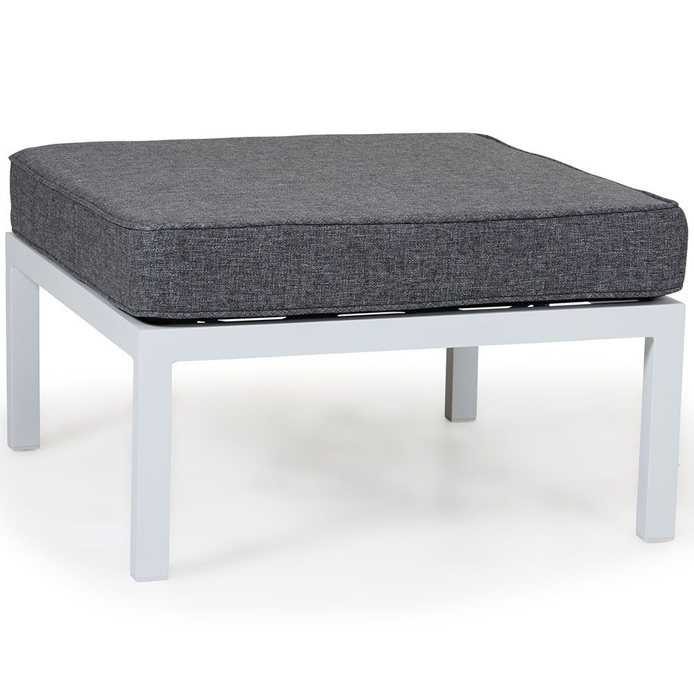 Weldon puff hvit/grå Brafab