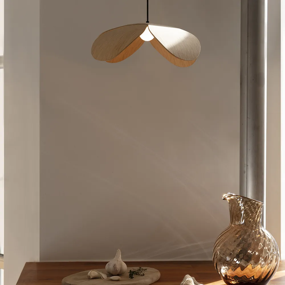 Lampeskjerm Forget Me Not Large i eik