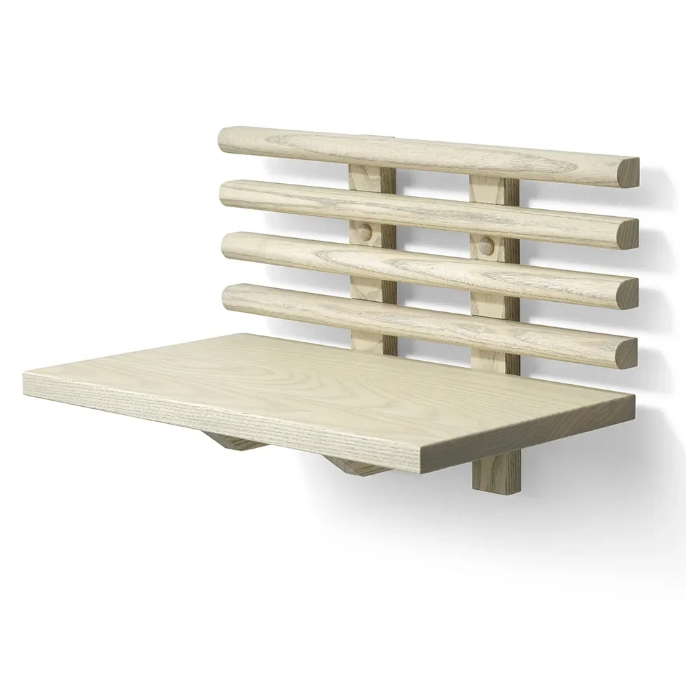 Zana Nattbord i grå oljet ask