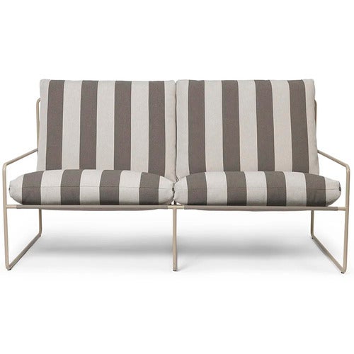 Desert 2-seters sofa Stripe Cashmere/Chocolate