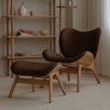 A Conversation Piece Lounge stol Oak/Hope Leather Brown