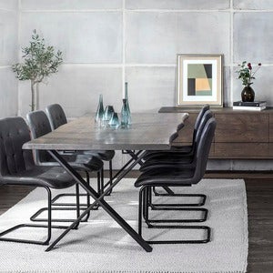 Exxet Spisebord 210x95 X-ben røkt eik 