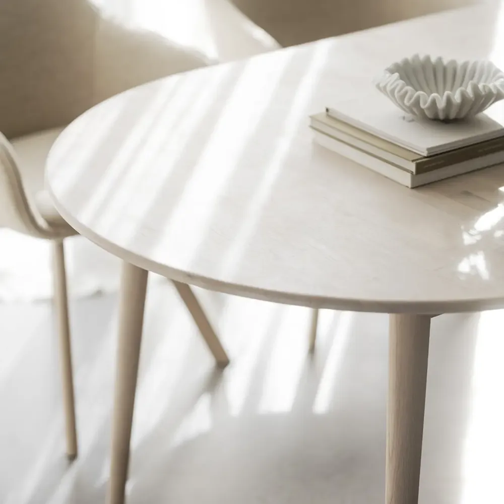 Tyler oval spisebord 170-210x705 cm hvitpigmentert eik