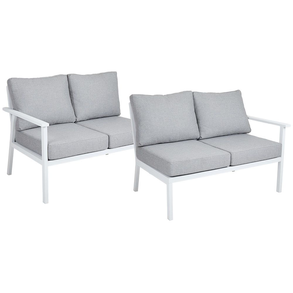 Samvaro avslutning venstre+høyre hvit/grå Brafab