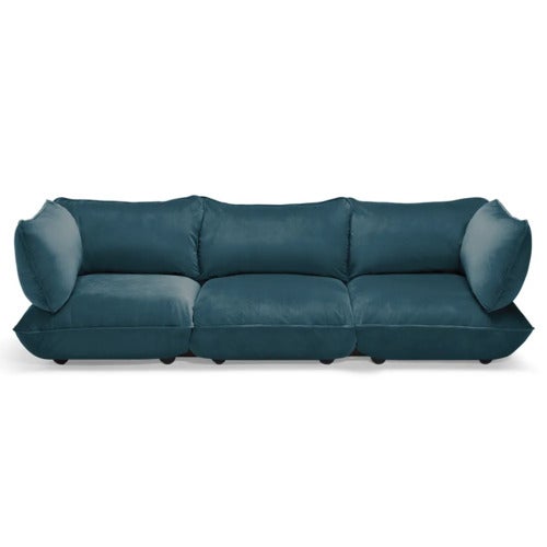 Sumo 3-seters sofa Velvet Recycled Petrol