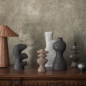 Yara Candle Holder - Large - Dark Sand