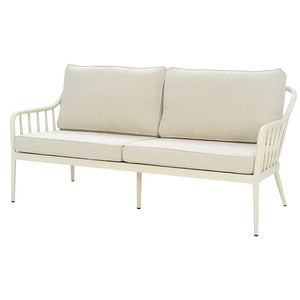 Coleville 3-seters sofa  Pearl white / Dot beige