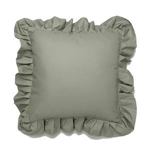 Pyntepute med volang 45x45 cm Grønn