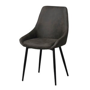 Sierra spisestol mørkegrå microfiber