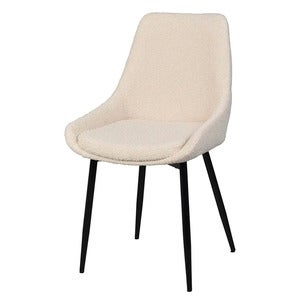 Sierra spisestol beige boucléstoff